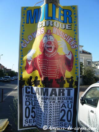 Hauts de Seine : le cirque Muller à Clamart du 05 au 20 septembre