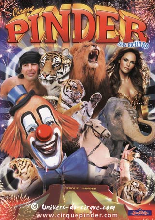 Le nouveau programme 2009 du cirque Pinder est en vente