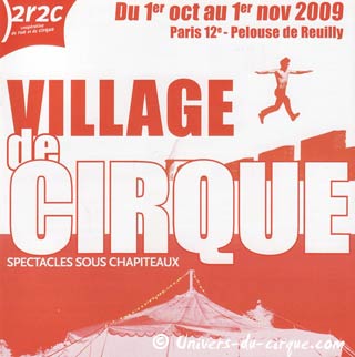 Le village de cirque à Paris du 1er octobre au 1er novembre 2009