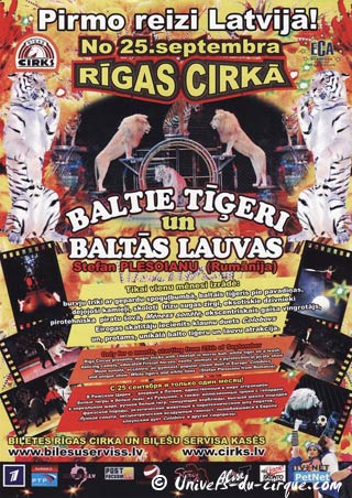 Lettonie: réouverture du cirque de Riga le 25 septembre prochain