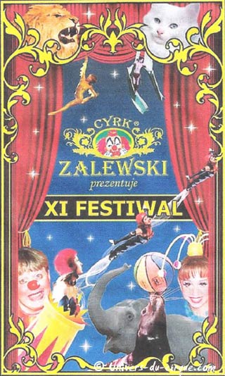 11ème festival international du cirque de Varsovie: le programme