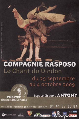 Hauts de Seine: la compagnie Rasposo à Antony du 25 septembre au 04 octobre prochains