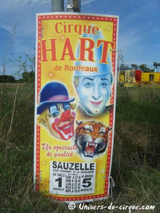 Le nouveau spectacle 2009 du cirque Hart de Bordeaux