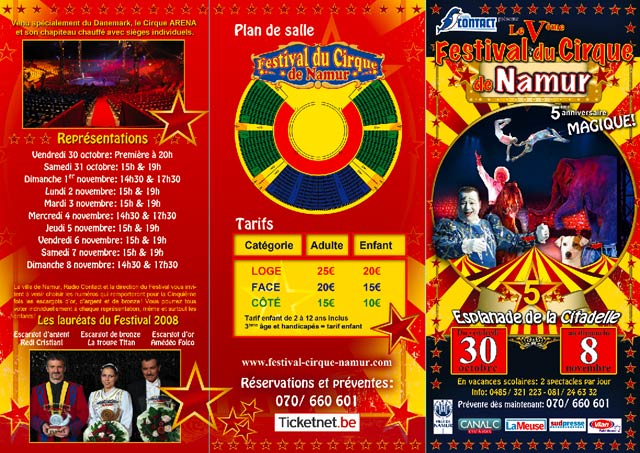 5ème édition du festival du cirque de Namur