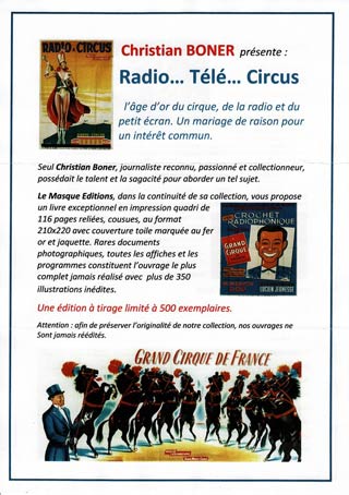 Nouveau livre: Radio... Télé... Circus