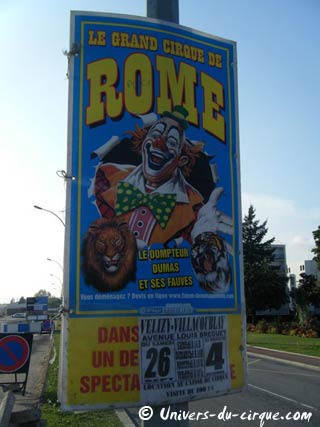 Yvelines: le Grand Cirque de Rome à Vélizy - Villacoublay du 26 septembre au 04 octobre 2009
