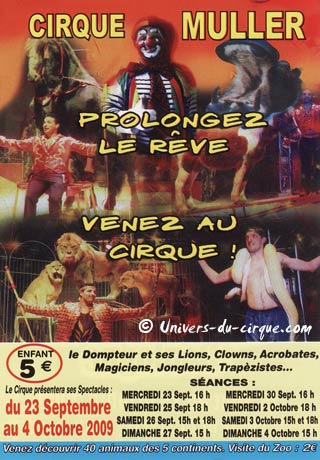 Paris: derniers jours du cirque Muller à Paris