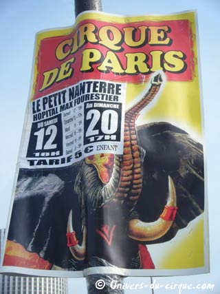 Le cirque de Paris en tournée en Ile-de-France