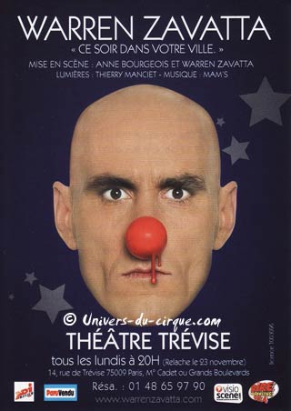 Paris: Warren Zavatta toujours à l'affiche du Thétre Trévise !
