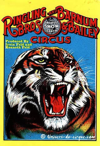 Le Ringling bros and Barnum & Bailey circus en tournée en France en avril 2010