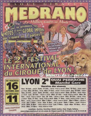 Derniers jours du séjour 2009 du cirque Medrano à Lyon