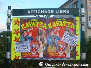 Yvelines: le cirque Zavatta Fils à Limay du 11 au 22 novembre 2009