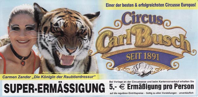 Allemagne: Carmen Zander, dresseuse vedette du Circus Carl Busch