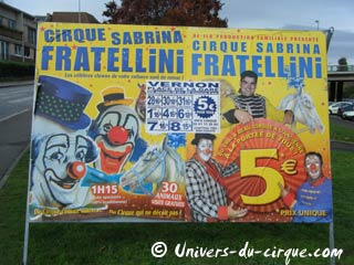 Eure: le séjour 2009 du cirque Sabrina Fratellini à Vernon