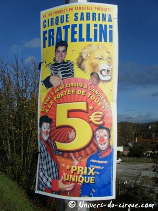 Eure: le séjour 2009 du cirque Sabrina Fratellini à Vernon