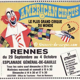 Trentième anniversaire de la première tournée en France de l'American Circus Togni (02)