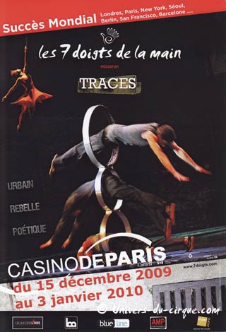 La tournée 2009 / 2010 des 07 doigts de la main en France