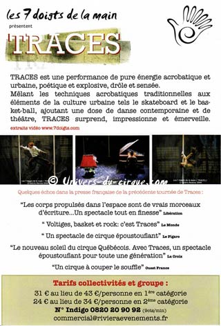 La tournée 2009 / 2010 des 07 doigts de la main en France