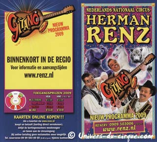 Pays-Bas: dernières étapes du Circus Herman Renz avant son arrivée en France
