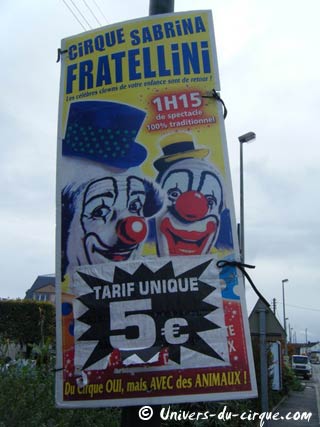 Yvelines: le cirque Sabrina Fratellini à Freneuse du 12 au 15 novembre 2009