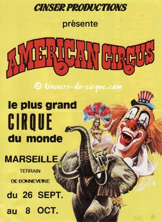 Trentième anniversaire de la première tournée en France de l'American Circus Togni (08)