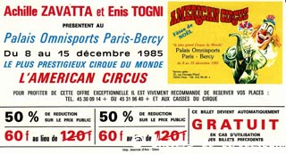 Trentième anniversaire de la première tournée en France de l'American Circus Togni (08)