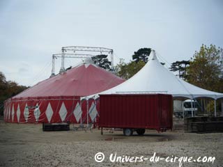 Paris: le cirque de Nol Christiane Bouglione 2009 se prépare