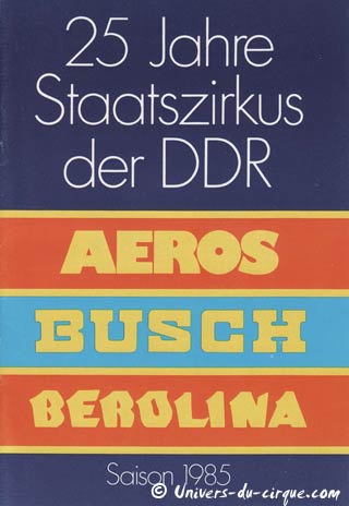Les cirques d'Allemagne de l'Est (01): les cirques d'Etat