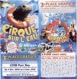 Cirque sur l'Eau à Lyon du 04 décembre 2009 au 03 janvier 2010