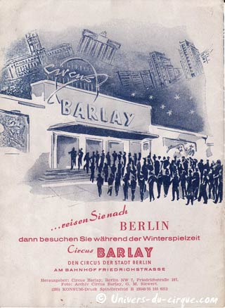 Les cirques d'Allemagne de l'Est (03): le Zirkus Barlay