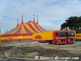 Les premières dates de la tournée 2010 du cirque Pinder