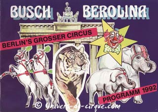 les cirques d'Allemagne de l'Est (08): le Zirkus Busch-Berolina (suite)