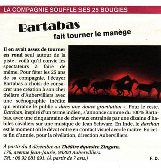 Paris: les spectacles de fin d'année 2009 dans le Figaroscope