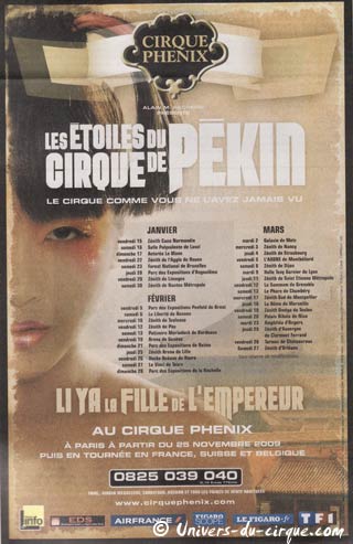 Paris: la saison 2009 / 2010 du cirque Phénix est lançée