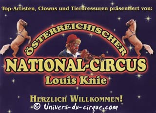Allemagne: l'sterreichischer National Circus Louis Knie à Rosenheim pour les Fêtes de fin d'année