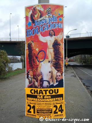 Yvelines: le séjour du cirque Joseph Bouglione à Chatou se poursuit jusqu'au 24 janvier 2010
