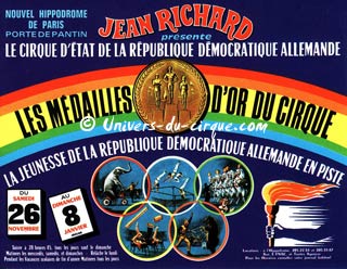 Les cirques d'Allemagne de l'Est (13): la tournée du cirque d'Etat en France chez Jean Richard