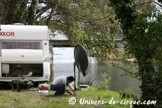 Instants de vie quotidienne au cirque Claudio Zavatta