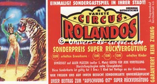 Les cirques d'Allemagne de l'Est (18): le Zirkus Rolandos