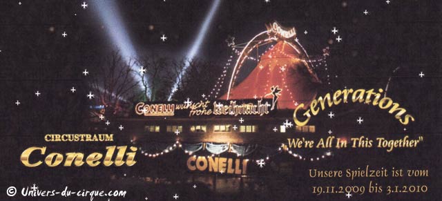 Suisse: le Circus Conelli à Zurich jusqu'au 03 janvier 2010