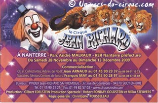 12 décembre 2009: anniversaire de la disparition de Jean Richard