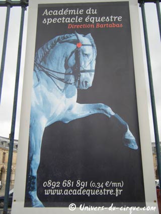 Yvelines: les représentations de l'Académie du spectacle équestre de Versailles se poursuivent jusqu'à fin décembre 2009