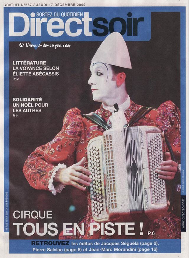 Le cirque à l'honneur dans le quotidien Directsoir