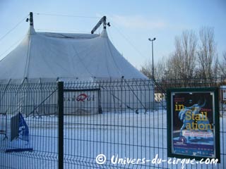 Hauts-de-Seine: la neige s'invite à l'espace cirque d'Antony