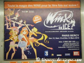 Paris: campagne d'affichage de Winx on ice dans le métro