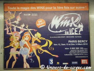 Paris: campagne d'affichage de Winx on ice dans le métro