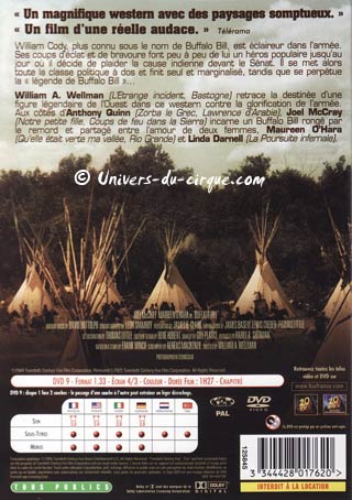 La vie de Buffalo Bill en DVD