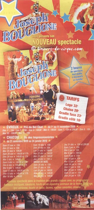 Yvelines: Messe de Nol au cirque Joseph Bouglione à chatou le 24 décembre prochain