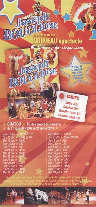 Yvelines: Messe de Nol au cirque Joseph Bouglione à chatou le 24 décembre prochain