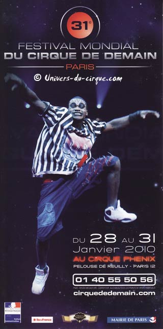 31 festival mondial du cirque de demain à Paris du 28 au 31 janvier 2010